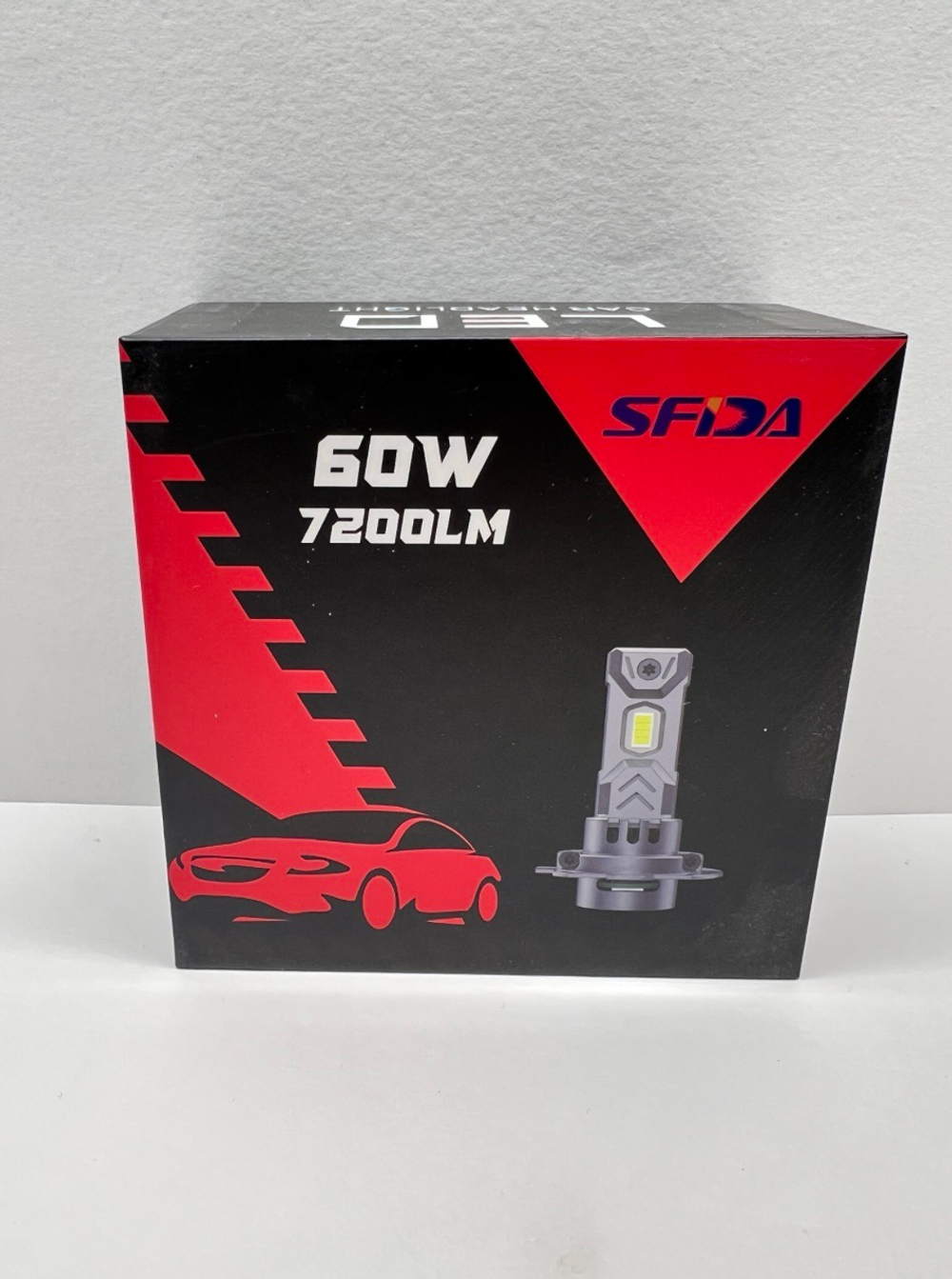H7 / Автомобильные светодиодные лампы, H7, 120W, 7200 LM, 12 вольт, SFIDA LED V19, Cфида Девятнадцать, TG (2 шт. / комплект)