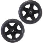 Колесо для тележки 2 шт. 15,5х2,5см. черное