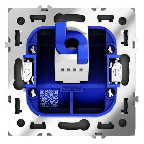 Розетка компьютерная встраиваемая RJ45 кат.6, (титан) Voltum S70 VLS060106