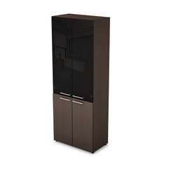 4Ш.005.4 Шкаф стеллаж высокий со стеклом (798*446*2112)