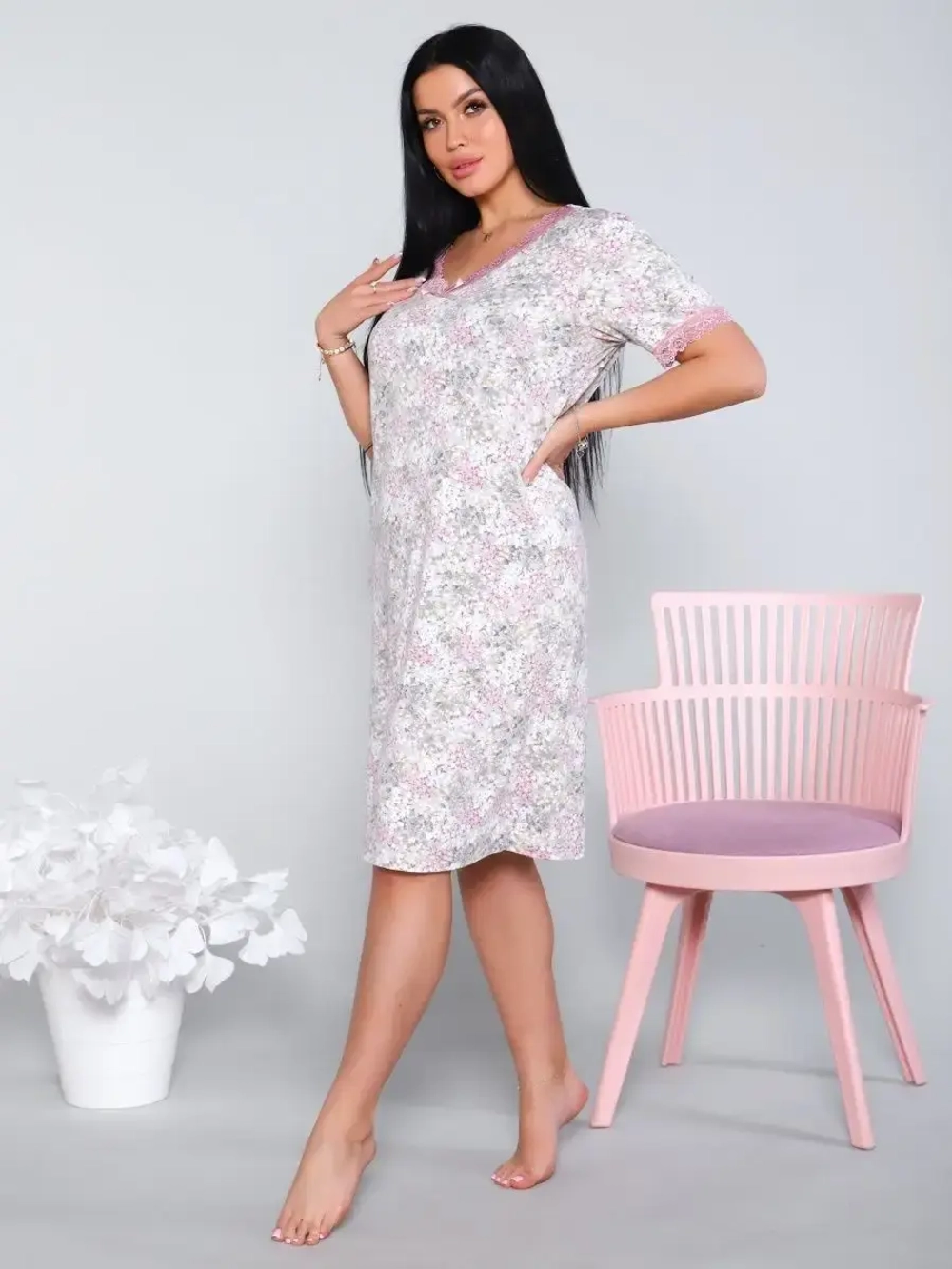 Ночная сорочка из вискозы