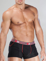 Мужские трусы-боксеры с сеткой (Размер: M) (Цвет: черный)