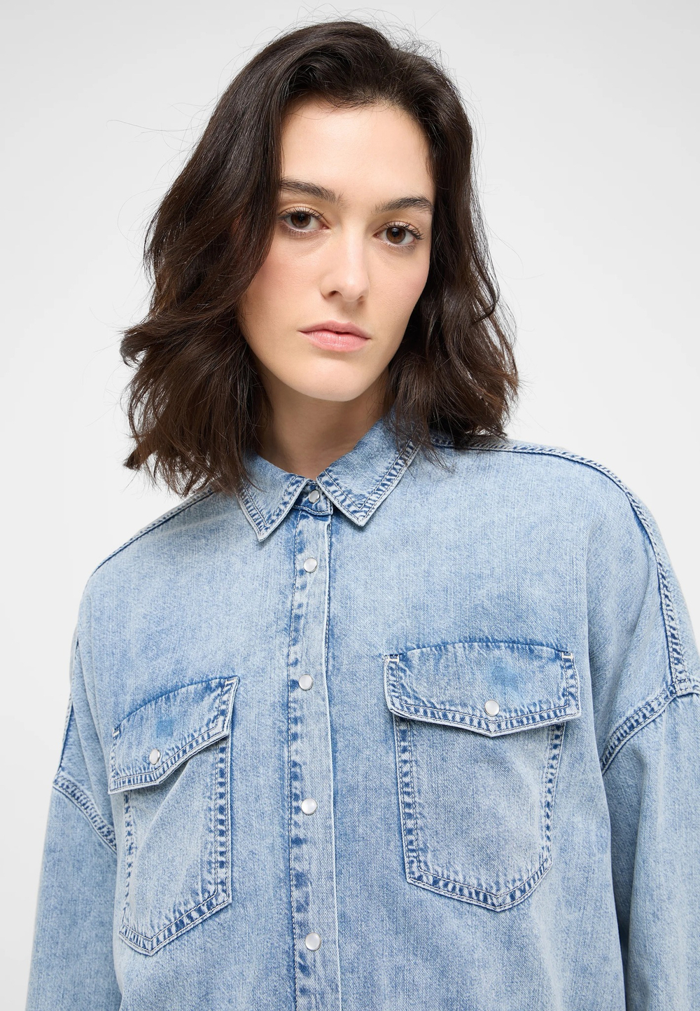 Рубашка джинсовая женская MUSTANG Ruby Pockets