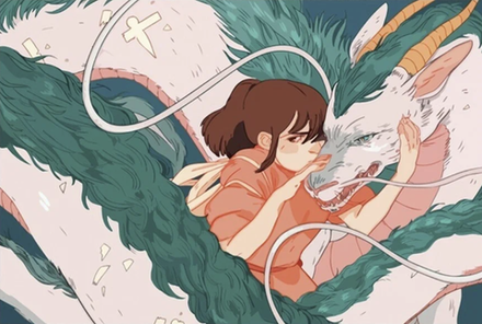 Картина по номерам Тихиро и Хаку