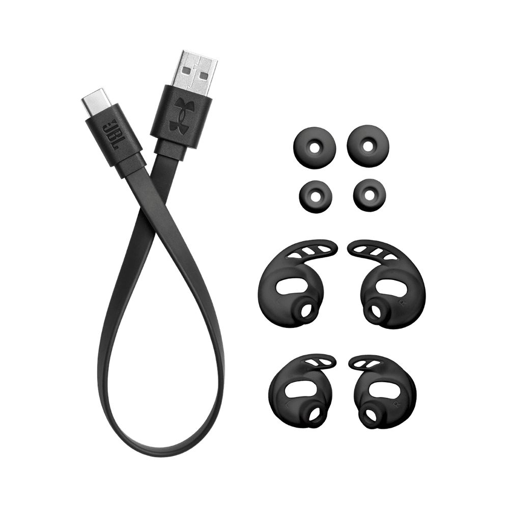 Спортивные беспроводные наушники JBL UA True Wireless Flash X, Black - 11
