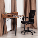Кресло STAFF флок/ткань, черный, 35/W-11