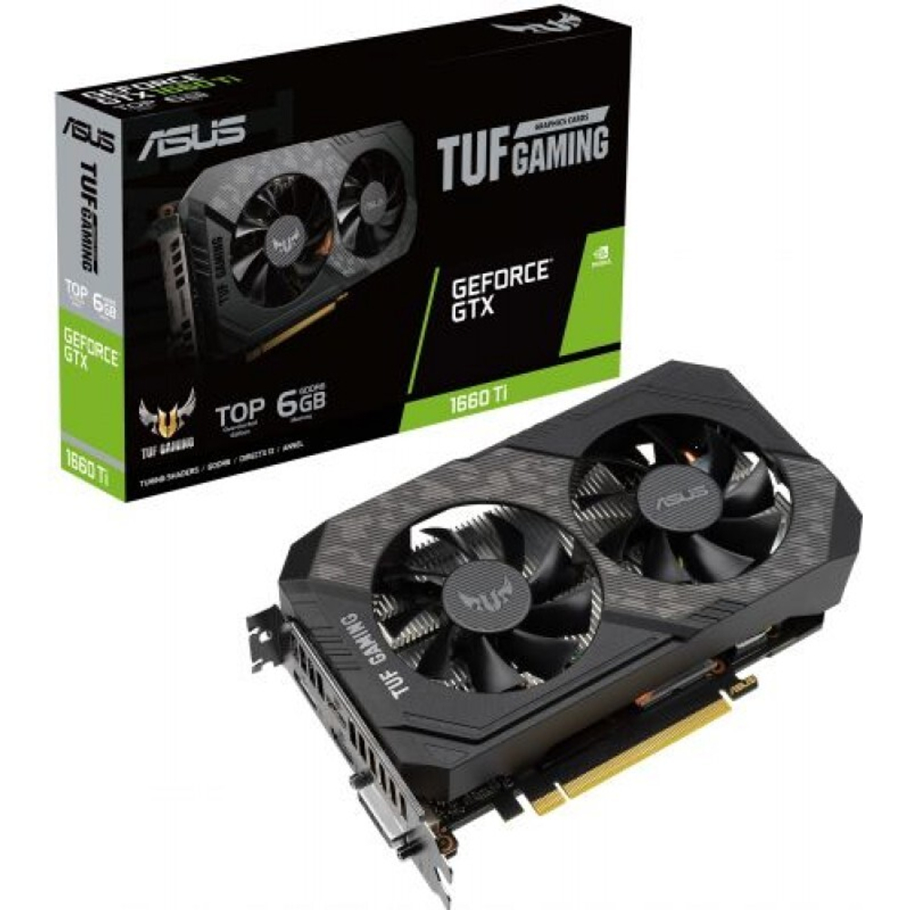 Видеокарта GTX1660Ti 6144Mb ASUS TUF-GTX1660TI-6G-EVO-GAMING