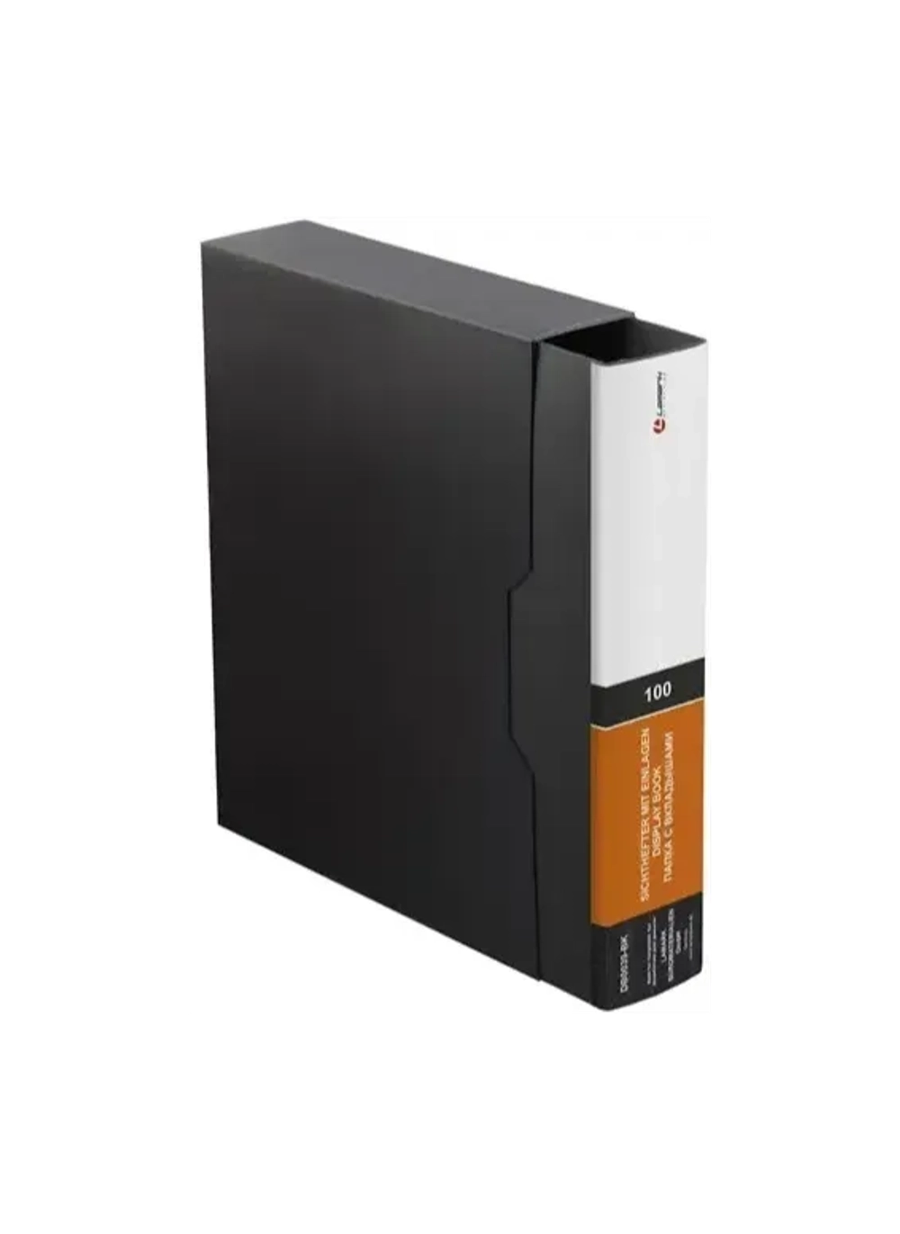 Папка 100 файлов Lamark 1мм, жесткая в коробке, черная DB0039-BK