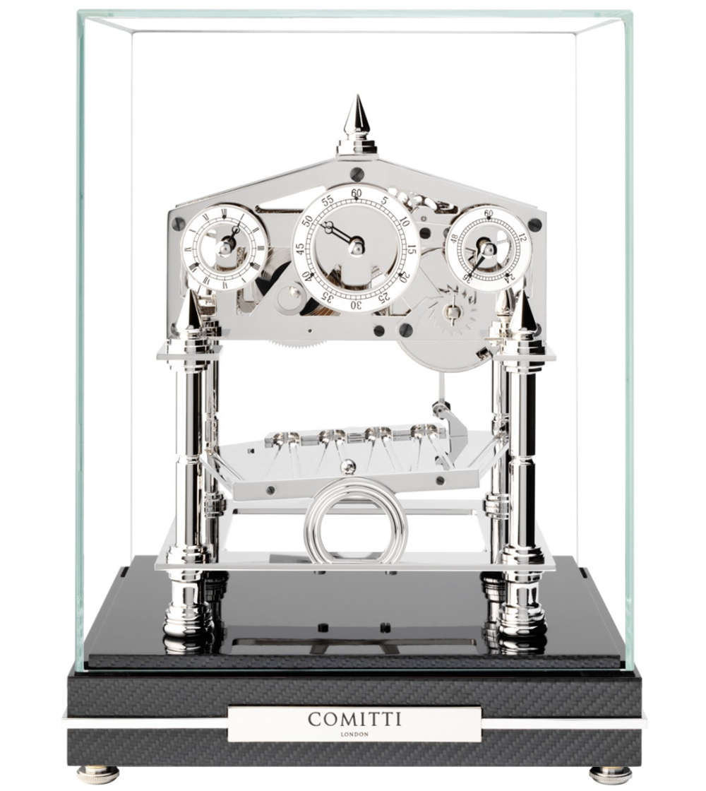 Часы-скелетон настольные Comitti S203S The Congreve Англия