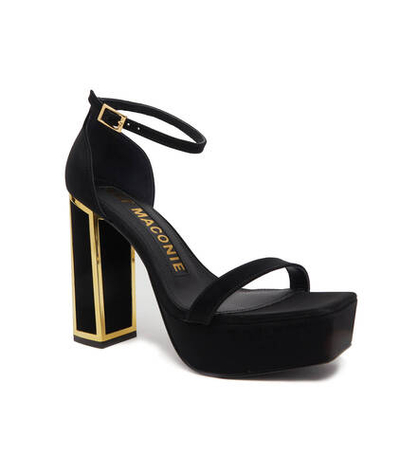 Кожаные босоножки на каблуке Kat Maconie - черный(MISSY)