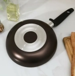 Сковорода глубокая 26см «Merletto» со стеклянной крышкой JMr-126-11