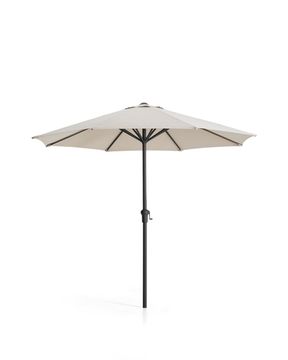 Бежевый зонт Milna с конструкцией из графитовой стали, диаметр 300 см