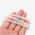 Селенит натуральный тонированный "Конфетки", шар, 6,5мм