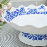 Блюдо сервировочное на ножке 26*26*10см