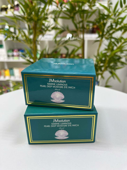 JMsolution Гидрогелевые патчи с протеинами жемчуга и морской водой MARINE LUMINOUS PEARL DEEP MOISTURE EYE PATCH Pearl