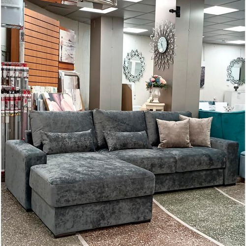 Инфинити Ванкувер диван угловой (подлокотник №1) 3к (Velutto 52 , Velutto 52 , Velutto 52 , угол Г)