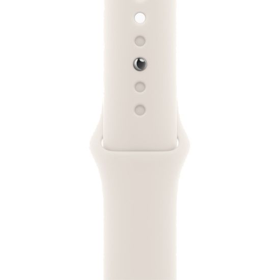 Apple Watch SE 2024, 40 мм, корпус из алюминия цвета «сияющая звезда», спортивный ремешок цвета «сияющая звезда» S/M