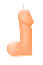 Оранжевая свеча в форме пениса - 47 гр. (Цвет: оранжевый)
