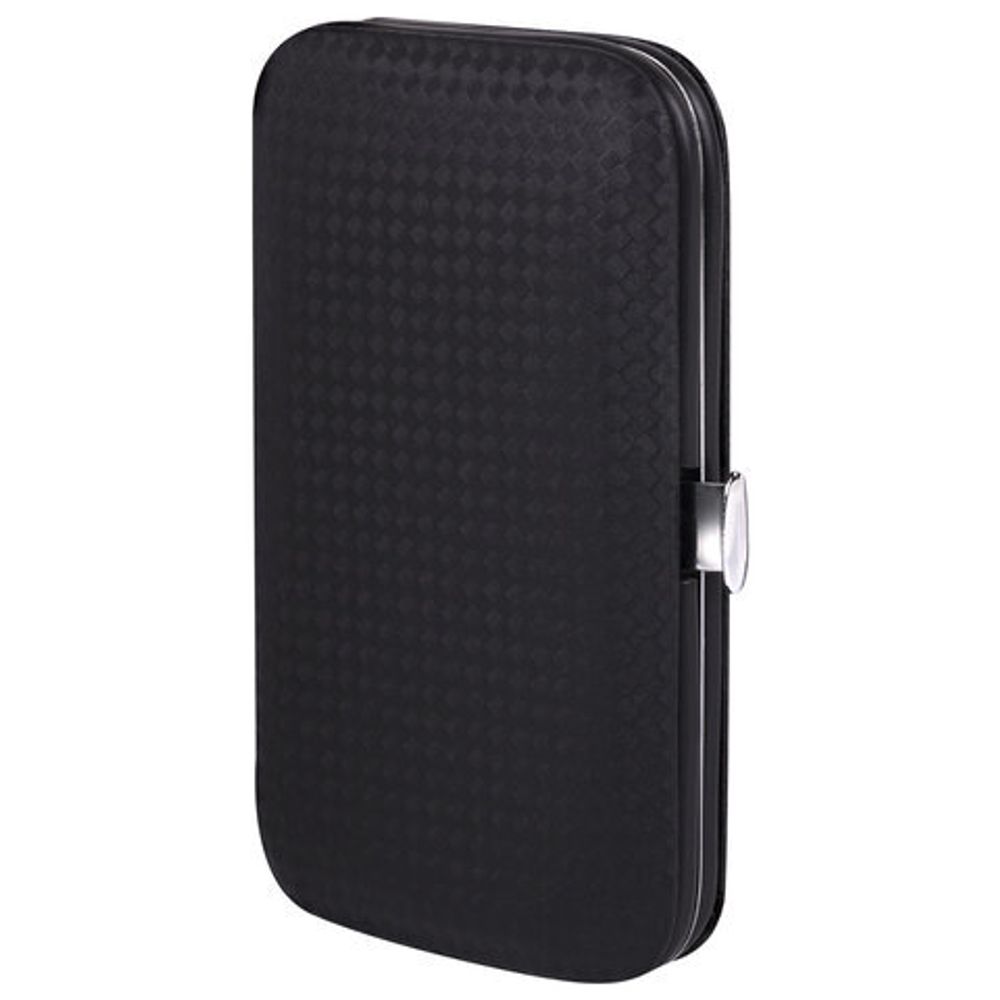 Универсальный набор для маникюра и педикюра 9 в 1 в футляре, MINI, черный карбон, WBZ, 609490