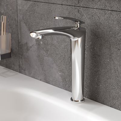 Смеситель для раковины STWORKI Гётеборг S03020CR + донный клапан SW-001CR хром