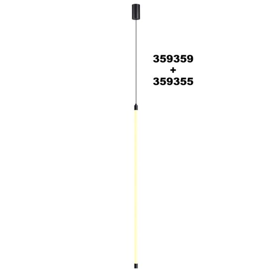 359355 KONST NT24 058 черный Светильник линейный светодиодный IP20 LED 15W 170-265V 3000K 1232Лм VITZ