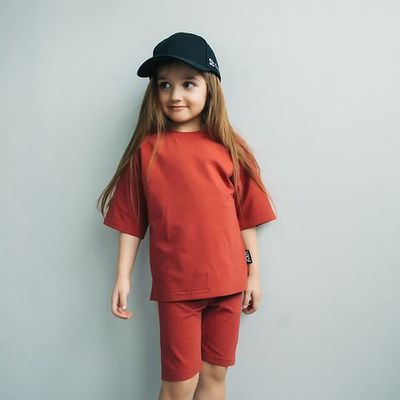 Oversized T-shirt - Cranberry