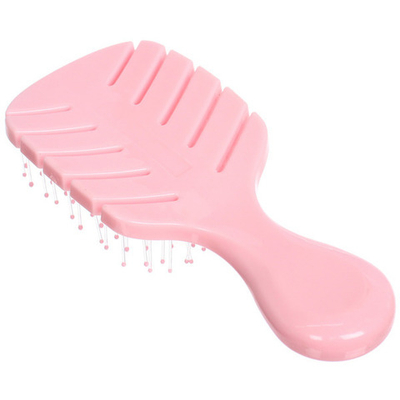 Расческа массажная продувная «ЛОТОС», цвет розовый, 6,3*14см (пластиковая коробка)