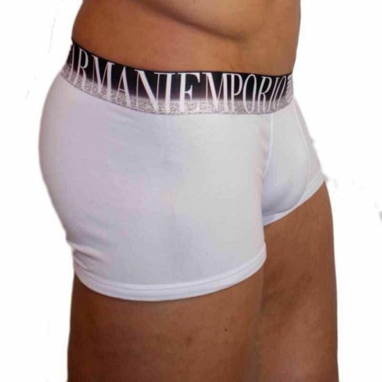 Мужские трусы хипсы белые Emporio Armani old