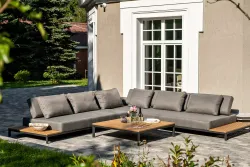 "Амальфи" трансформирующаяся лаунж-зона из алюминия, цвет графит