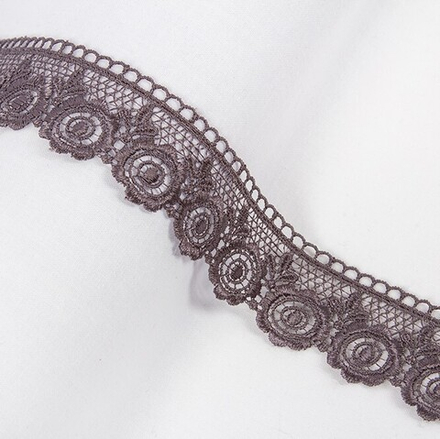 Гипюр "Gamma" , 35 мм, цв. серый