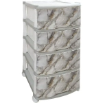 Комод 4-х секц. с декором "Мрамор"