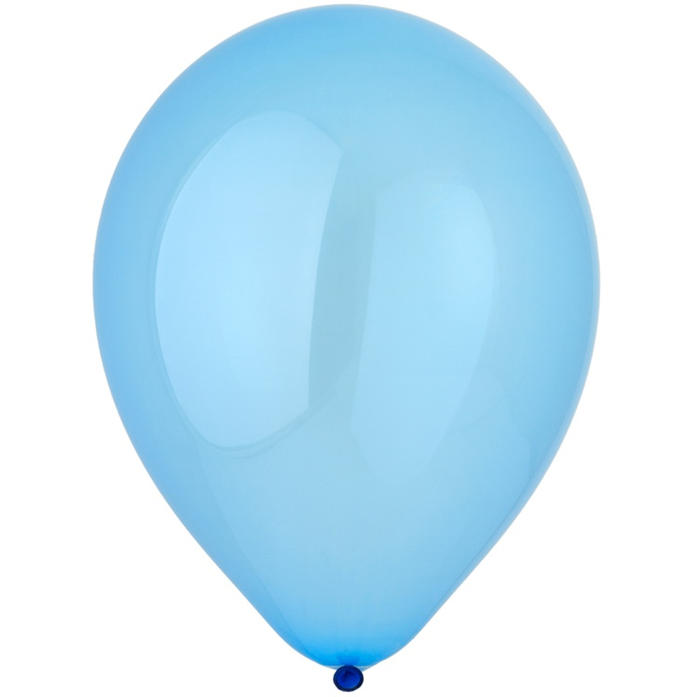 Шар латексный Кристалл 13 см (Голубой)
