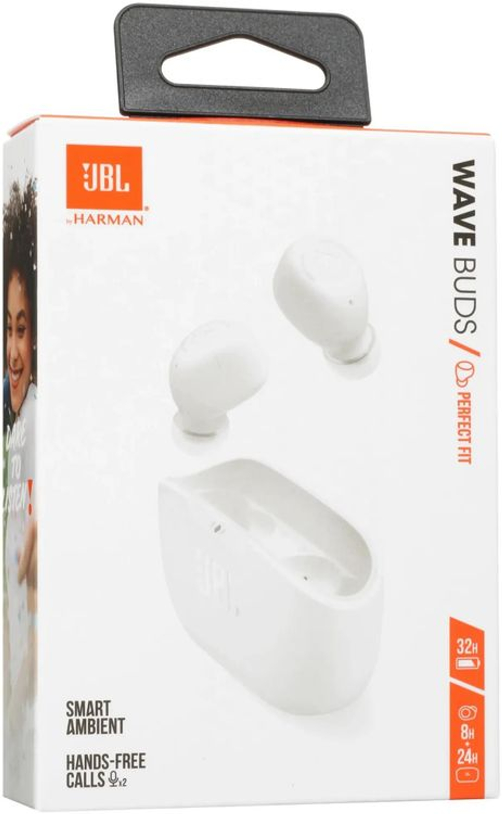 Наушники JBL Wave Buds, Bluetooth, внутриканальные, белый [jblwbudswht]