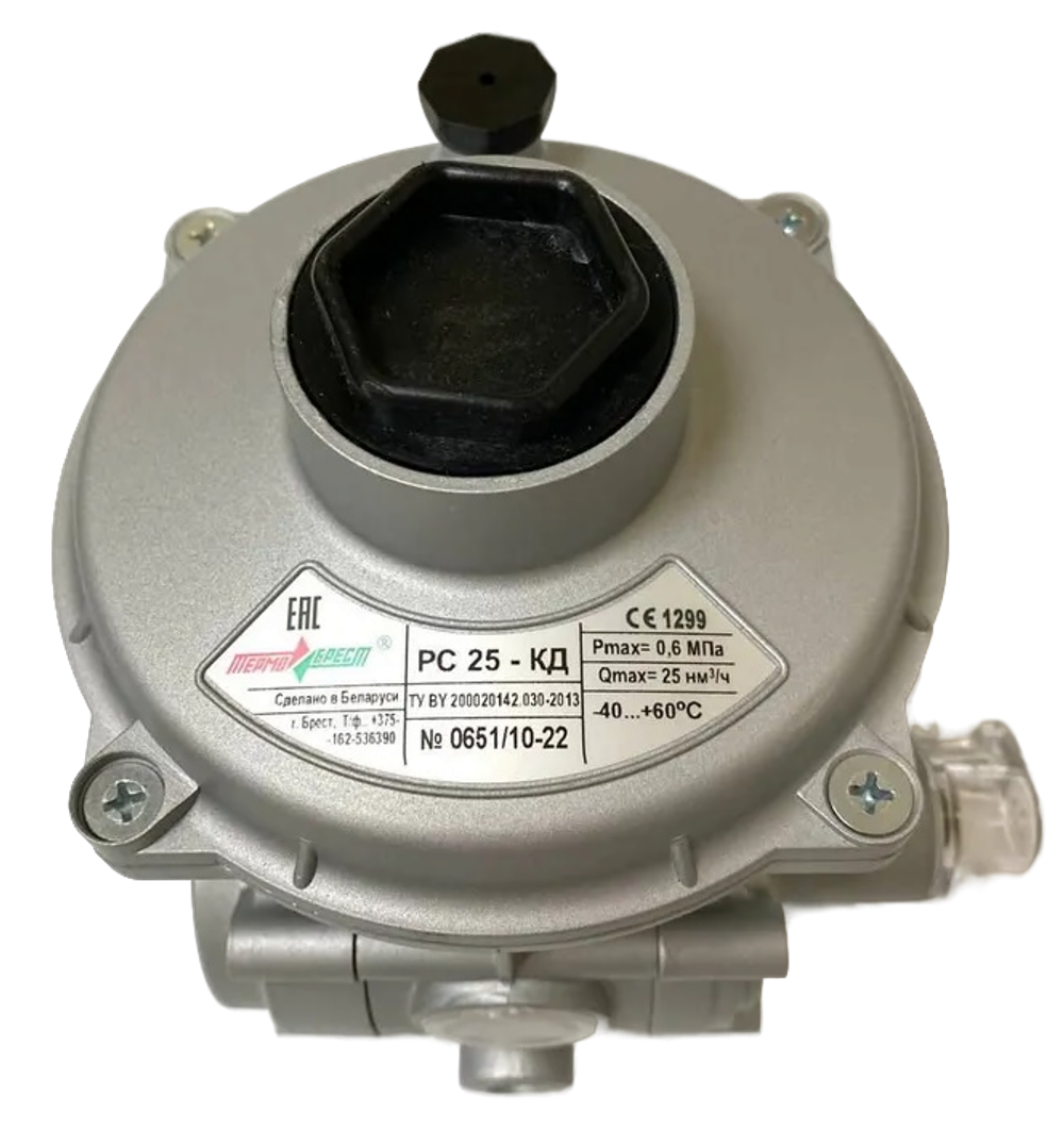 Редуктор давления газа Термобрест РС 25-КД линейный без штуцеров