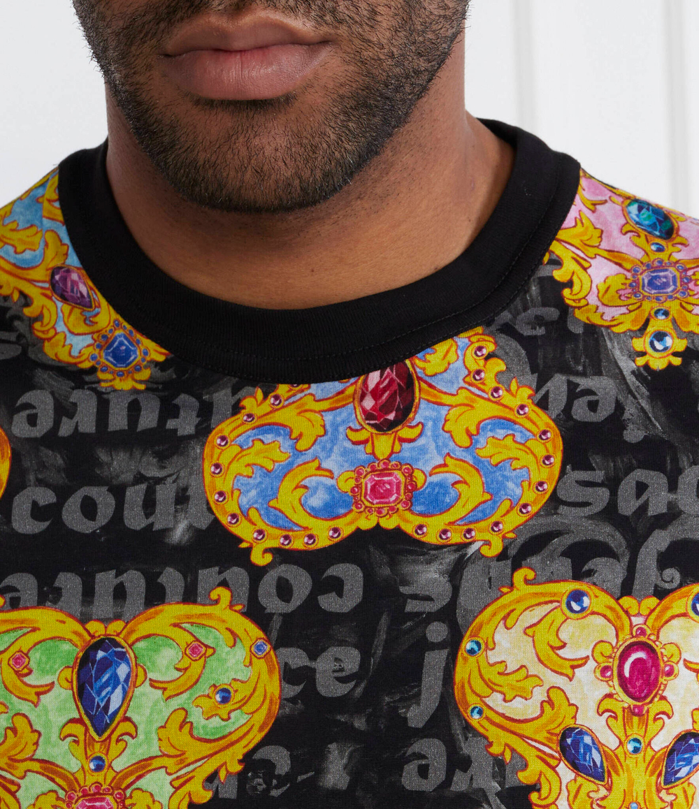 Футболка Versace Jeans Couture - разноцветная(76GAH6R0JS338)