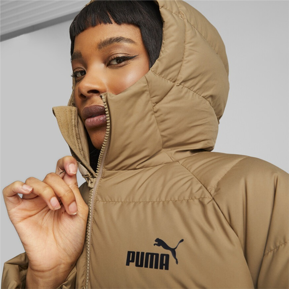 Пуховик женский PUMA Long Hooded Down Coat