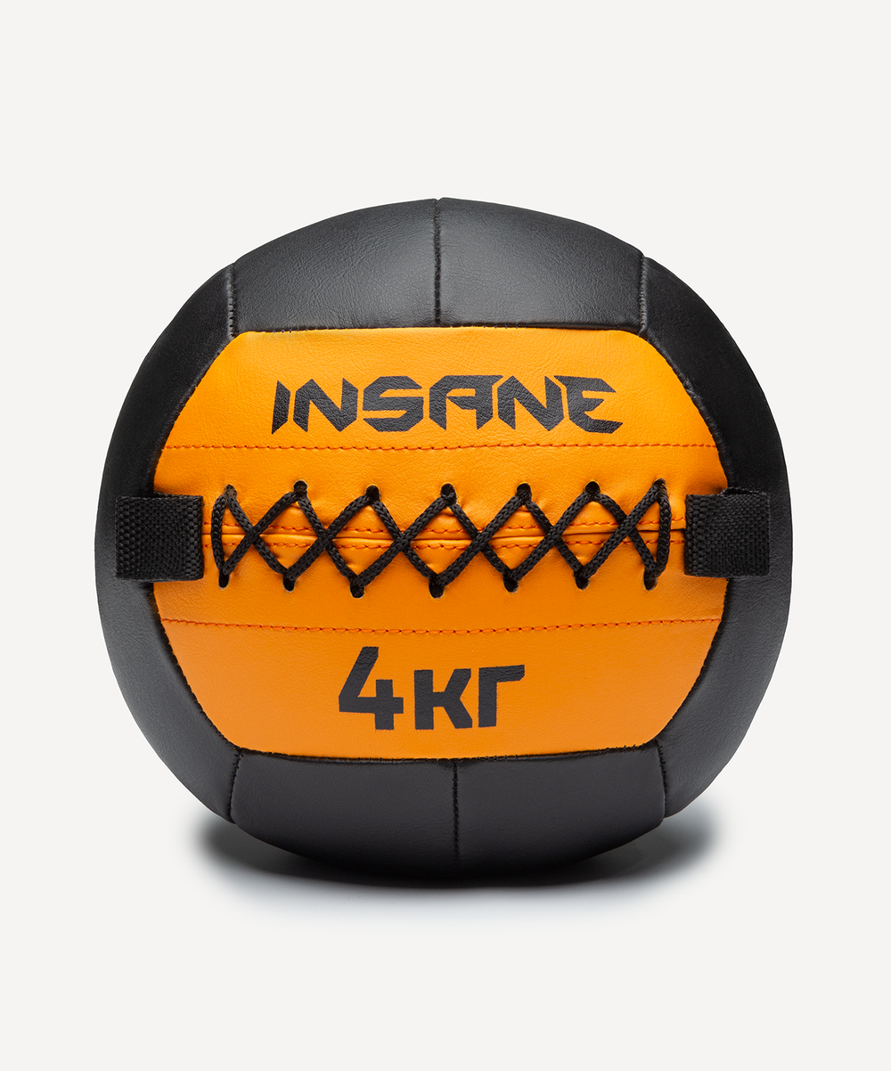 Медбол INSANE IN24-WB100, 4 кг, оранжевый