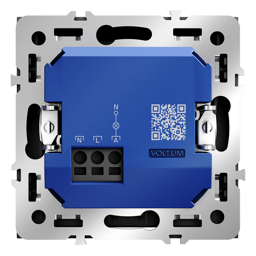 Выключатель встраиваемый VOLTUM S70 карточный 16А, (графит)