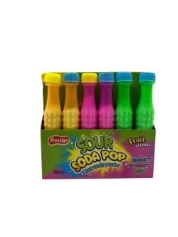 Кислая сахарная пудра в бутылках , микс вкусов