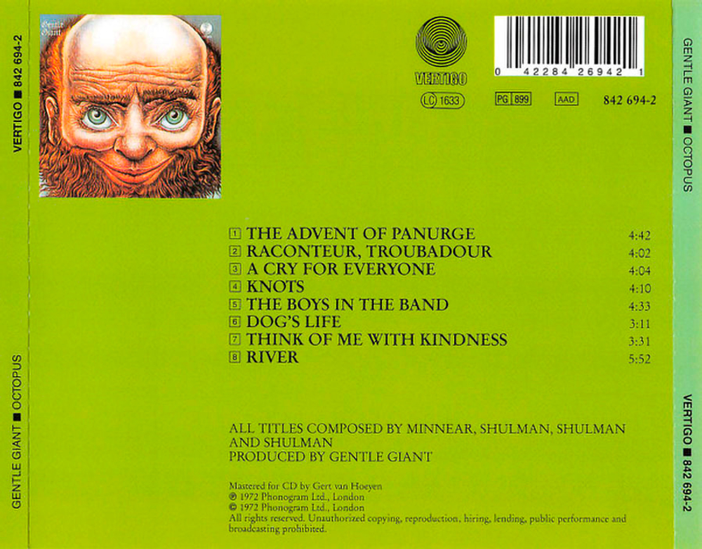 Gentle Giant / Octopus (CD)