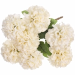 Искусственные цветы «Букет гортензий» 41см 7 цветков белые