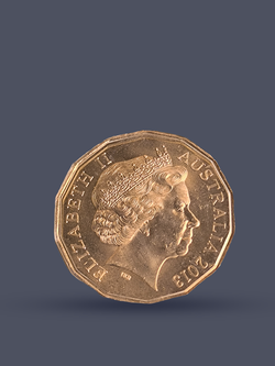 Монета 50 центов 2013 «Восточный календарь - год змеи»