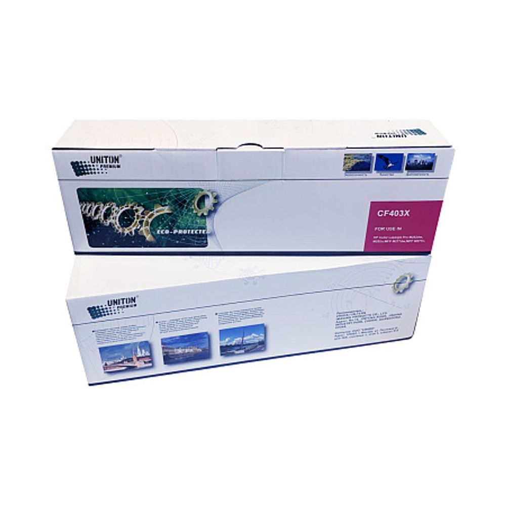 Картридж CF403X для HP Color LJ M252/M277 (201X) пурпурный (2,3K) UNITON Premium GREEN LINE