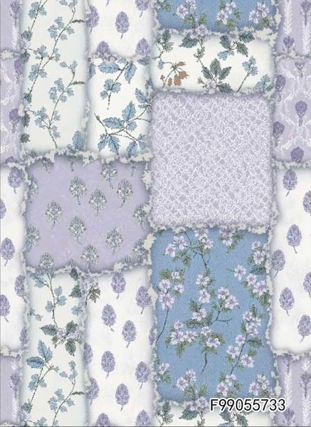 В ПУТИ, БОТАНИЧЕСКИЕ ЭСКИЗЫ, ГОЛУБОЙ - 100% хлопок 1