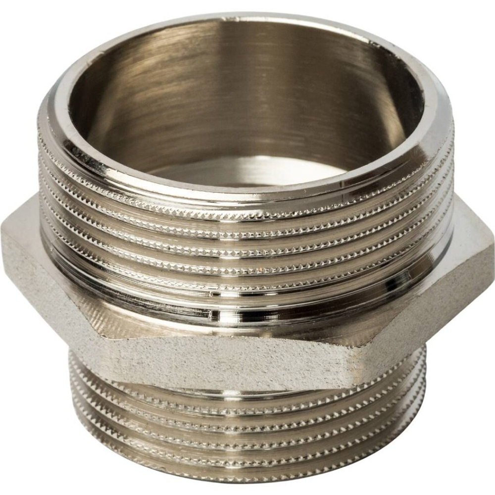 Ниппель НН переходной никелированный 1"1/2X1"1/4 STOUT