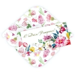 Конверт для денег стандарт «С Днем Рождения - Цветочная акварель»