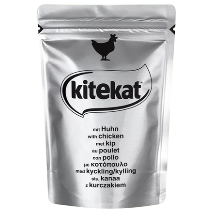 Влажный корм Kitekat Pou для кошек курица в желе 85 гр