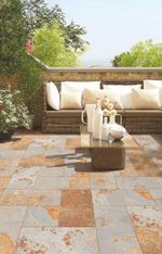 Плитка-сланец мультиколор, натуральный скол Pharaon 600x600x10