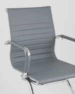 Кресло для посетителей TopChairs Visit серое 2 шт.