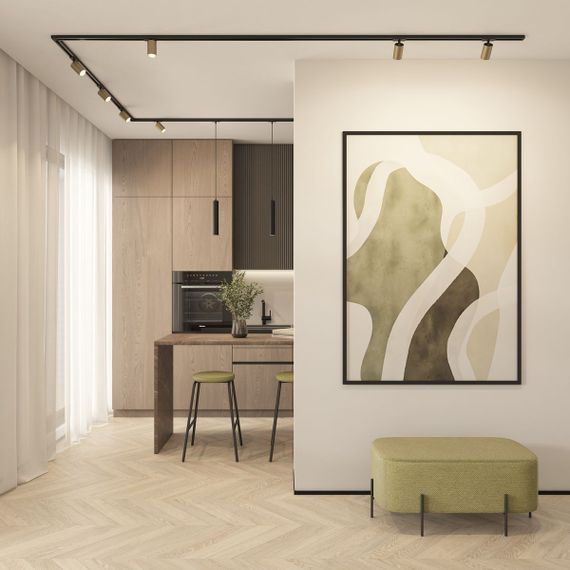 Трековый светильник Denkirs Solid Tube DK6210-BK